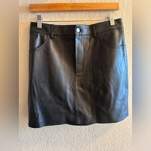 Mango faux leather skirt